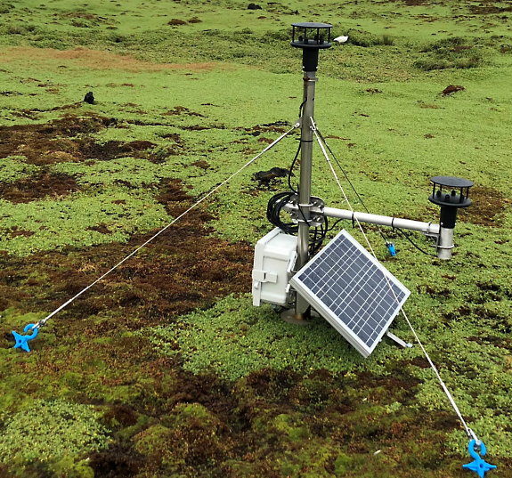 One of 17 wind data logging stations on Marion Island