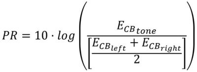 Prominence ratio formula