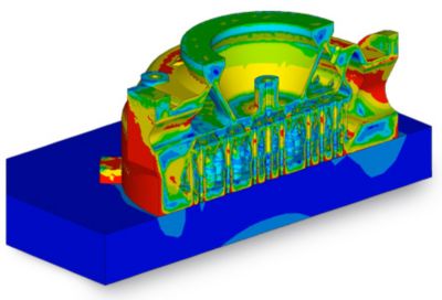 Structural simulation of the injector