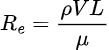 Reynolds number equation