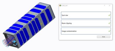 Ray trace final opto-mechanical design