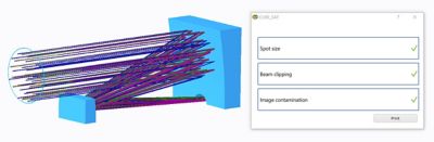 Ray trace simulation after Opticsbuilder