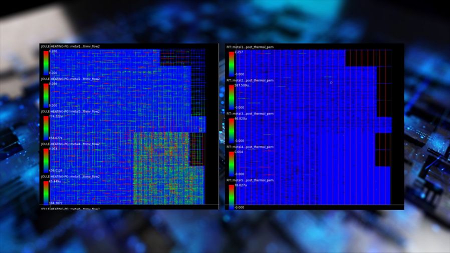 Ansys RedHawk-SC heat map