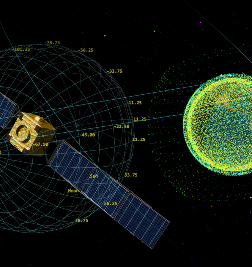 A space station in orbit.