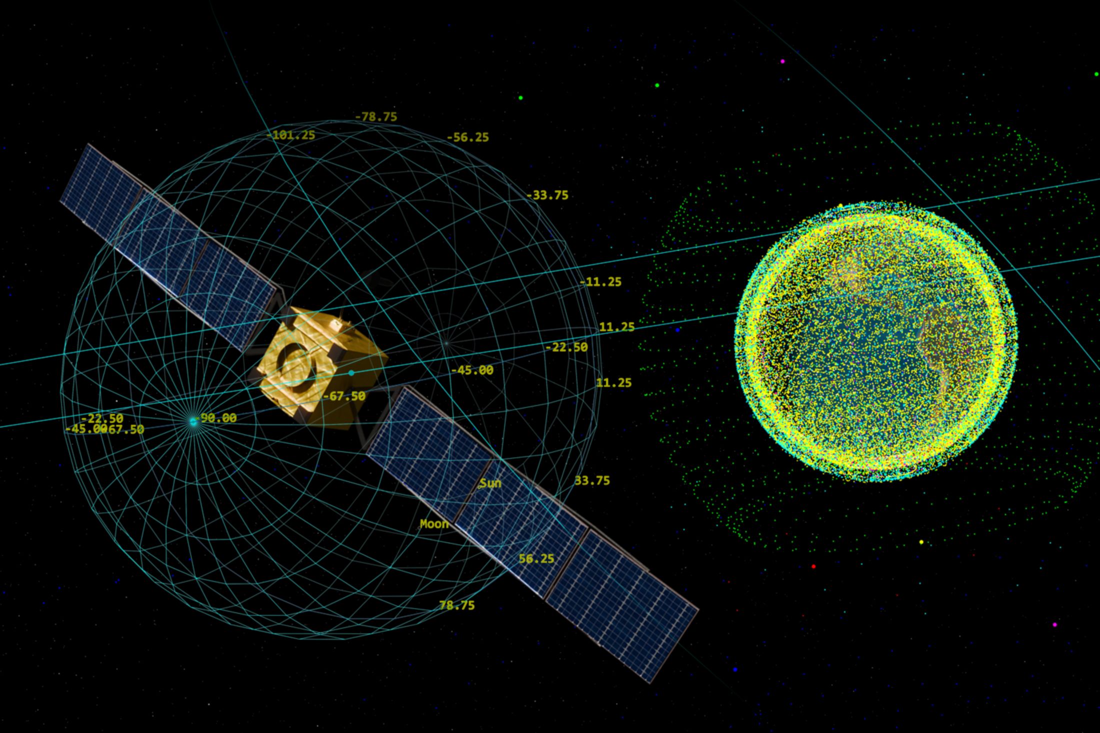 A space station in orbit.