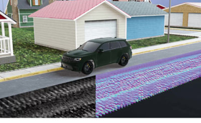 As a vehicle is driving, it localizes by scanning the subsurface and instantly matching the scans to a prior map.