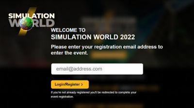 sim world registration page