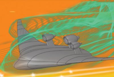 Simulation of an aircraft