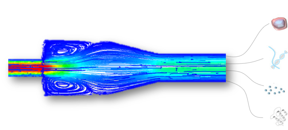 Numerical simulations in the development of medical devices designed to isolate cancer biomarkers from circulating blood.