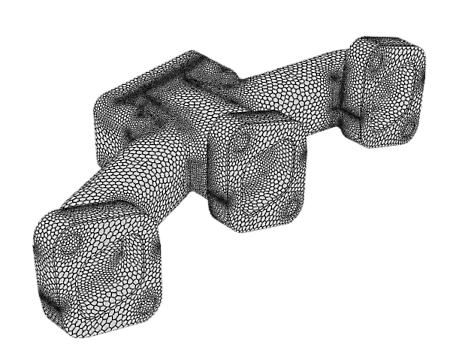 Exhaust manifold mesh postprocessing using  PyFluent