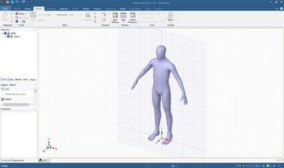 Spaceclaim model of person