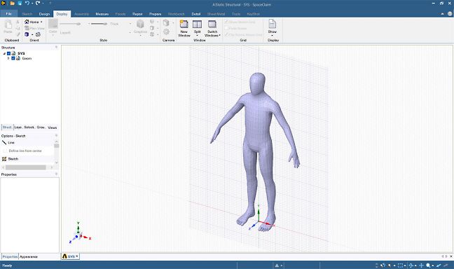 Spaceclaim model of person