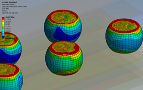 Stresses in BGA balls