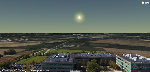 Sun from office