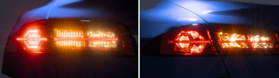 Tail lamp simulation results