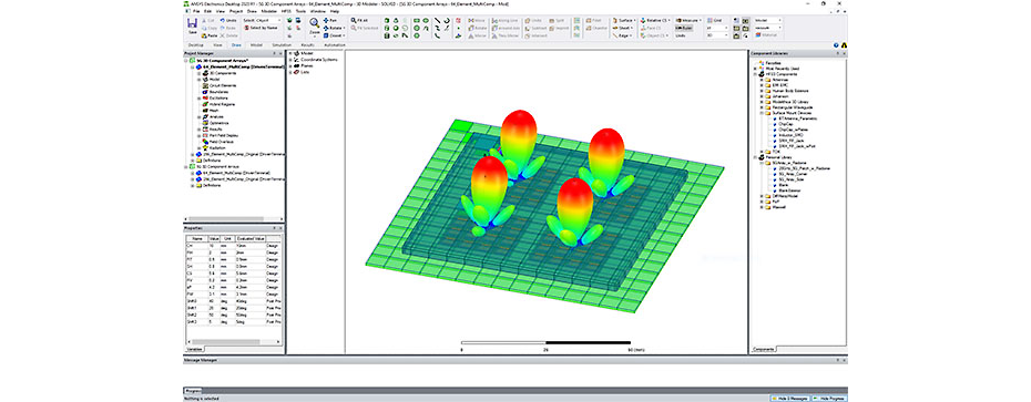 3D Comp Array solutions use the repetitive nature of a design to further simplify the meshing and solving effort