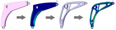 Topology optimization bellcrank