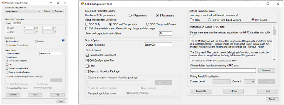 Twin Builder features a Battery Wizard that walks development teams through a fast, step-by-step battery configuration process that greatly simplifies problem setup.