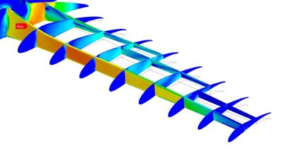 Modal analysis of aircraft structure