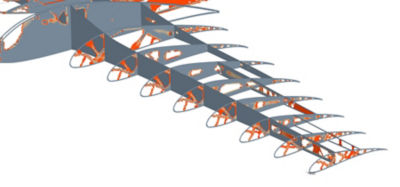 Topological optimization of aircraft structures performed in Ansys Mechanical