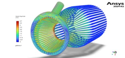 velocity magnitude simulation analysis