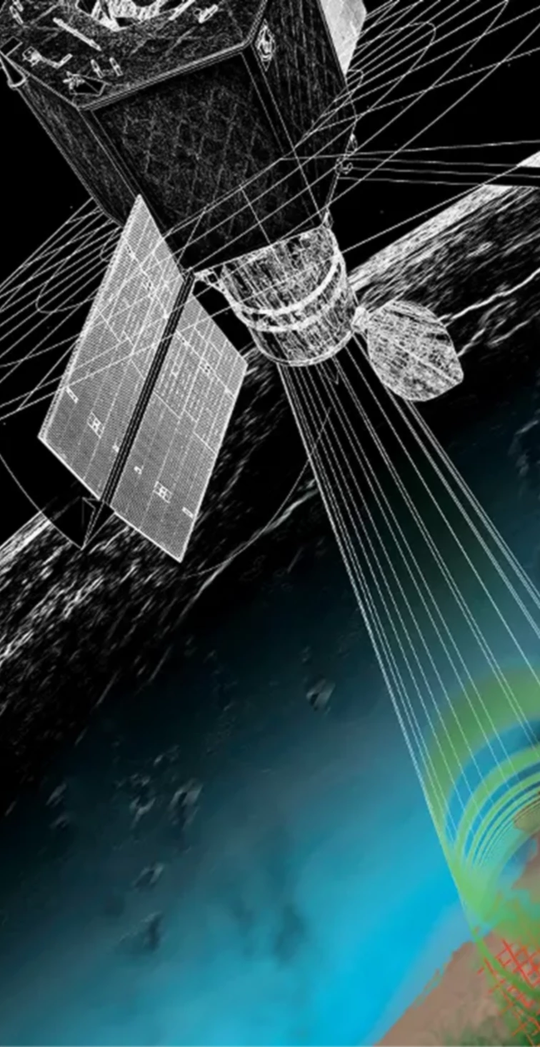 weather satellite scanning earth