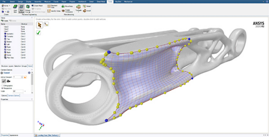 Ansys SpaceClaim can be used to transform a scan into a 3D model suitable for manufacturing.