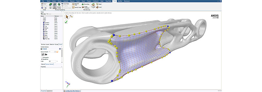 Ansys SpaceClaim can be used to transform a scan into a 3D model suitable for manufacturing.