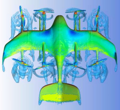 Wingcopter drone simulation