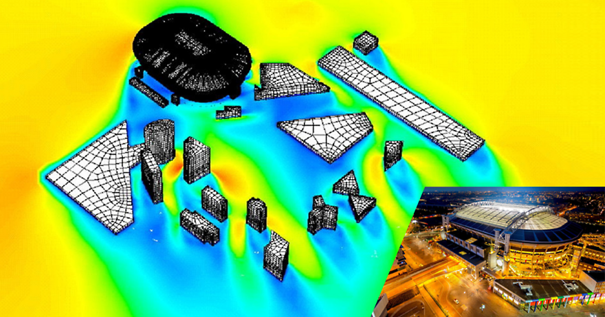 Particle simulation of aerosols in Johan Cruyff Arena