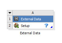 External data from Ansys Workbench interface